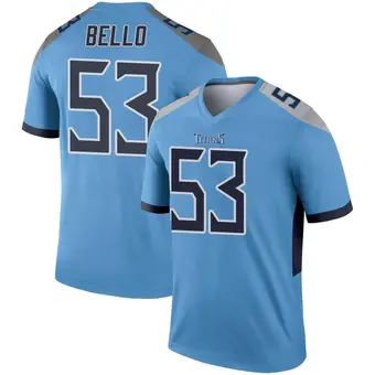 Men's B.J. Bello Light Blue Legend Football Jersey