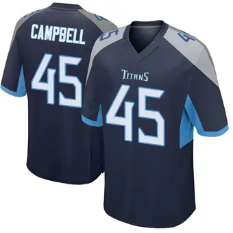 Men's Chance Campbell Navy Game Football Jersey