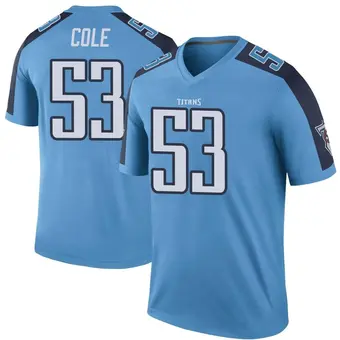 Youth Dylan Cole Light Blue Legend Color Rush Football Jersey
