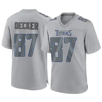Youth Eric Decker Gray Game Atmosphere Fashion Football Jersey