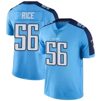 Youth Monty Rice Light Blue Limited Color Rush Football Jersey