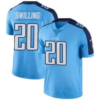 Youth Tre Swilling Light Blue Limited Color Rush Football Jersey